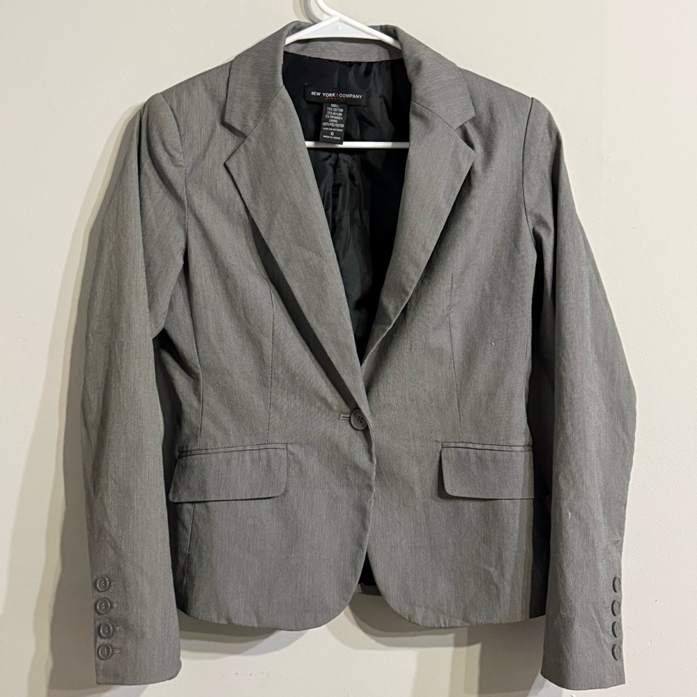 New York & Company Charcoal Blazer